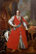 Louis de Silvestre Portrait of King Augustus III in Polish costume. oil painting reproduction